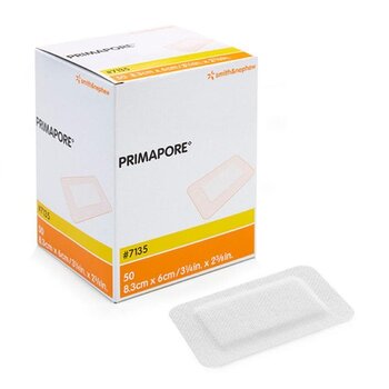 Smith & Nephew Smith & Nephew Primapore Low-Adherent Post-Op Island Dressing, Size 8.3cm X 6cm Each