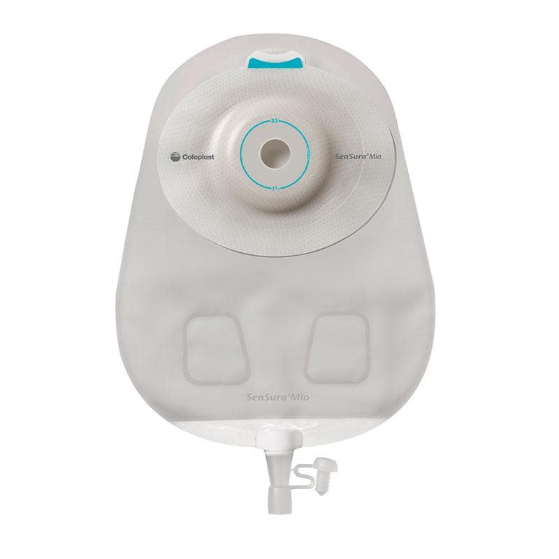 Coloplast Coloplast SenSura Mio 16826 1-Piece Light Convex Urostomy Pouch, Cut-to-fit 15–33 mm, Neutral grey, Maxi — 10/Box