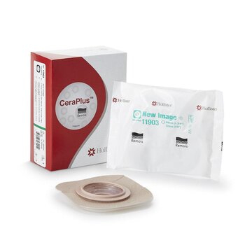 Hollister Hollister Ceraplus 2pc Soft Convex Cut-To-Fit Drain Pouch W Adhesive Tape Skin Barrier 44mm Flange 5/Bx