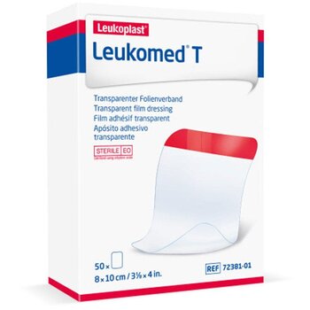 BSN Leukomed T Waterproof Transparent Film Sterile 8 cm x 10 cm 50/box