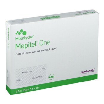 Molnlycke Mepitel One Wound Contact Layer Dressing, 7.5cm x 10cm 10/Bx