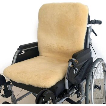 Australian Sheepskin Australian Sheepskin Wheelchair Cover Seat & back (16” x 18”)