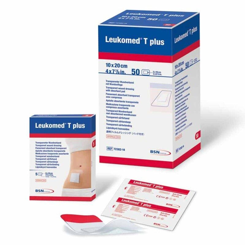 BSN Leukomed T Plus Waterproof Transparent Island Dressing Sterile 10 cm x 20 cm 50/box