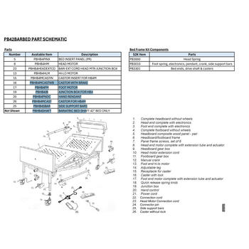 Probasics Replacement Parts Probasics Full-Electric 42" Bariatric Hospital Bed Receptacle for Caster  Insert (Diagram#15)