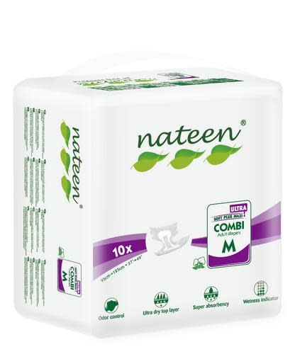nateen Nateen Combi X Ultra Medium Briefs 4 bags of 10 40/BX