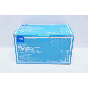 MedLine Medline Conforming Stretch Gauze Bandage; 2" x 75" (5.08 cm x 190.5 cm) Non-Sterile Box/12