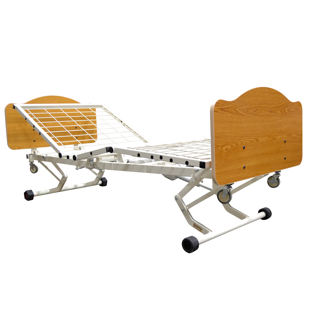 WeCare Joerns WeCare Bed Frame with Maple Panels — No Rails — Mattress Sold Separately