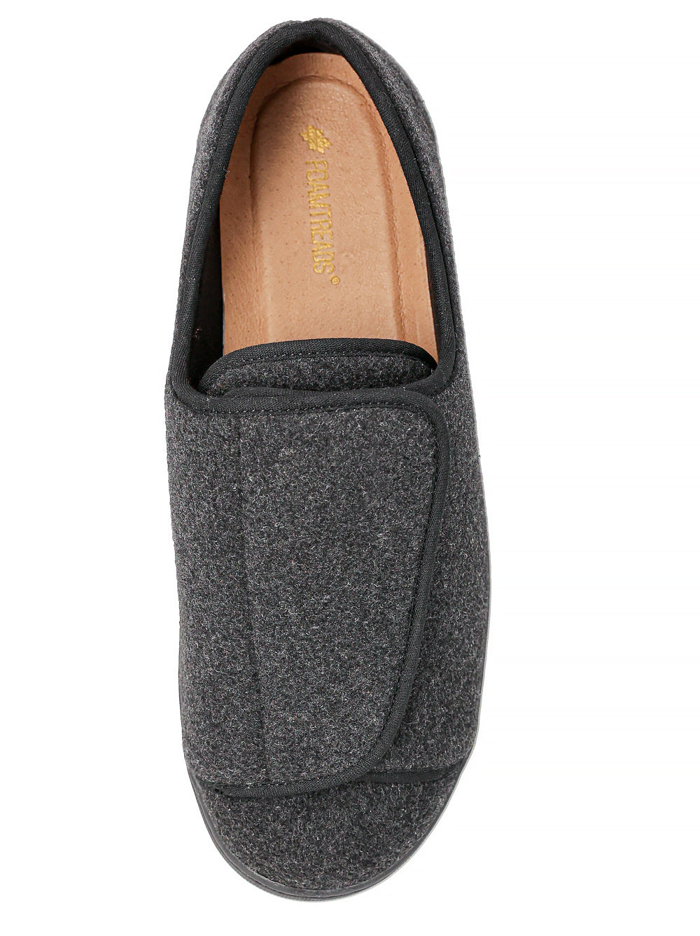 Foamtreads Foamtreads Doctor 2 Men's Adjustable Slippers — Black, Extra Depth
