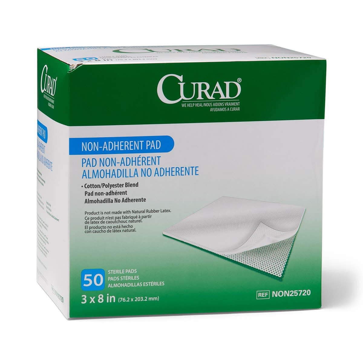 CURAD CURAD Telfa Type Non-Adherent Dressing; 3" x 8" (7.6cm x 20cm) Box/100