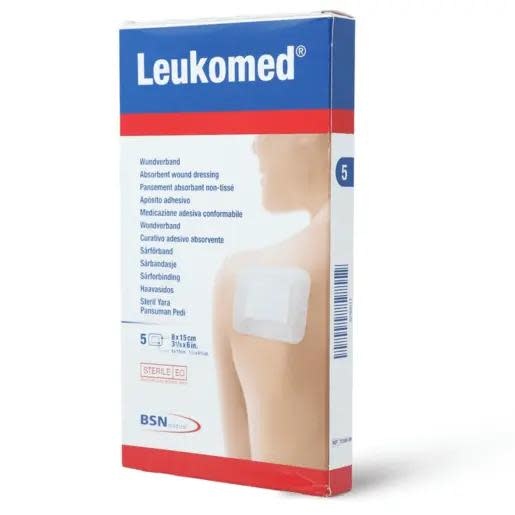 BSN Leukomed Non-Woven Island Dressing Sterile 8 cm x 15 cm single
