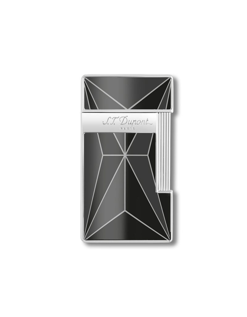 Slimmy lighter fire x black and chrome wooden indian tobacco shop