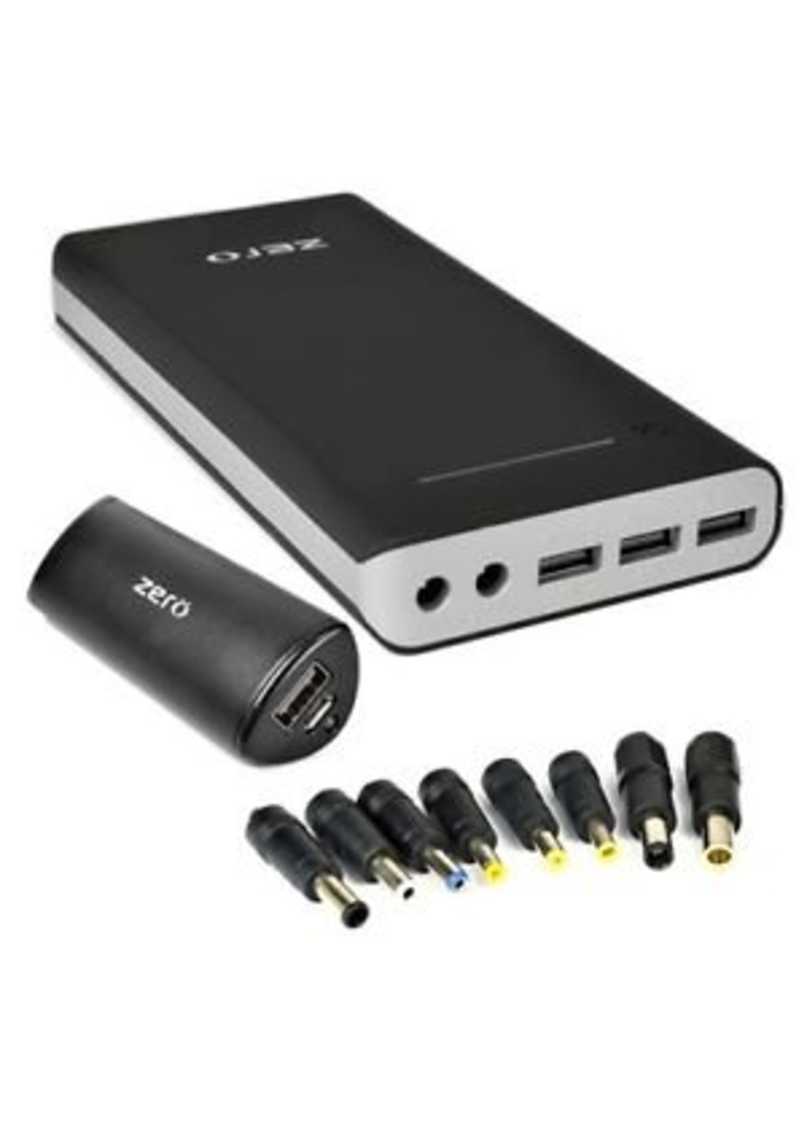 ZERO Portable Laptop Universal Charger + Power Bank 15,000 mAh