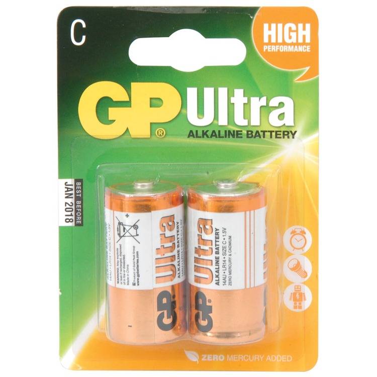 GP GP Alkaline C 2 Pk Battery PLAY Barbados