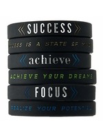 Motivational Wrist Band (1 PC) Success / Focus / Believe