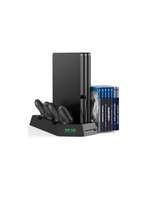 PS4 Pro Cooling Fan Controller Charging Station Vertical Stand