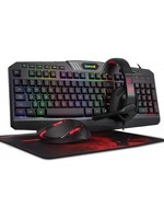 Red Dragon S101 Wired RGB Backlit Gaming Keyboard and Mouse, Mouse Pad, Headset Combo