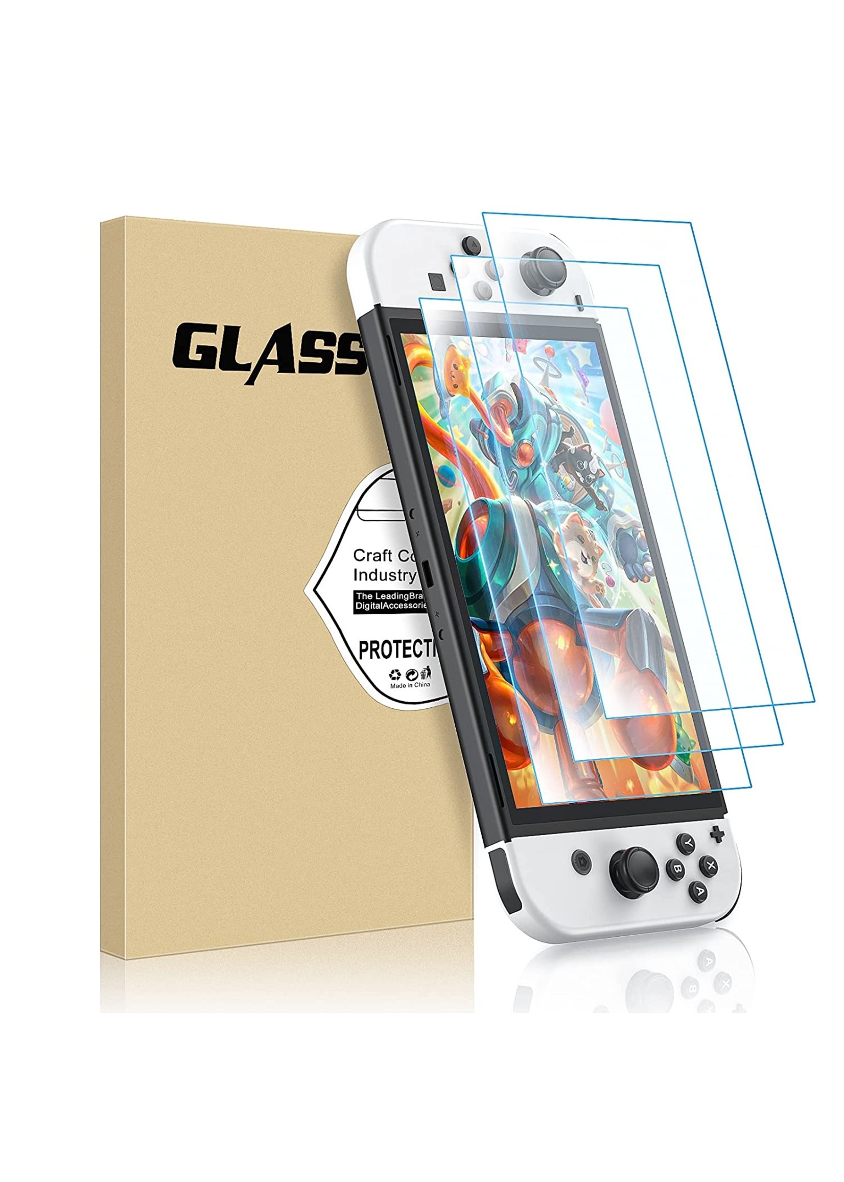 Nintendo Switch (OLED) Tempered Glass Screen Protector (2 pcs)