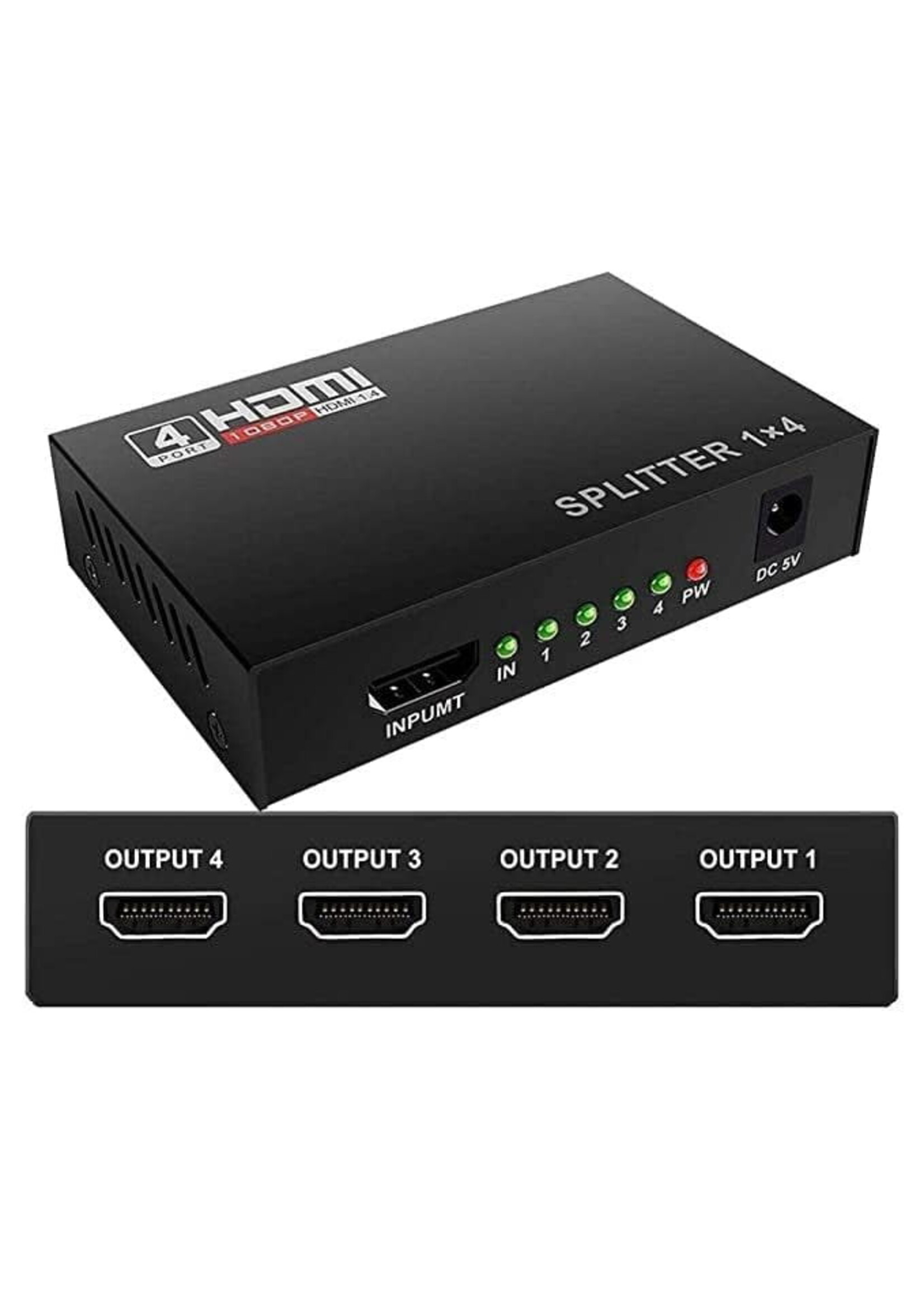 HDMI 4K 1/4 Channel Port Splitter 4k X 2k