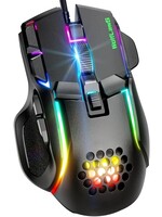 WolfLawS  Wired 10 button Backlit Gaming Mouse