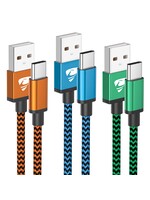 Braided USB to Type C  Cable 3 FT