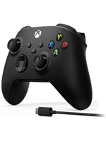 Microsoft XBOX Series X/S Wireless Controller BLACK w/Charge Cable for PC