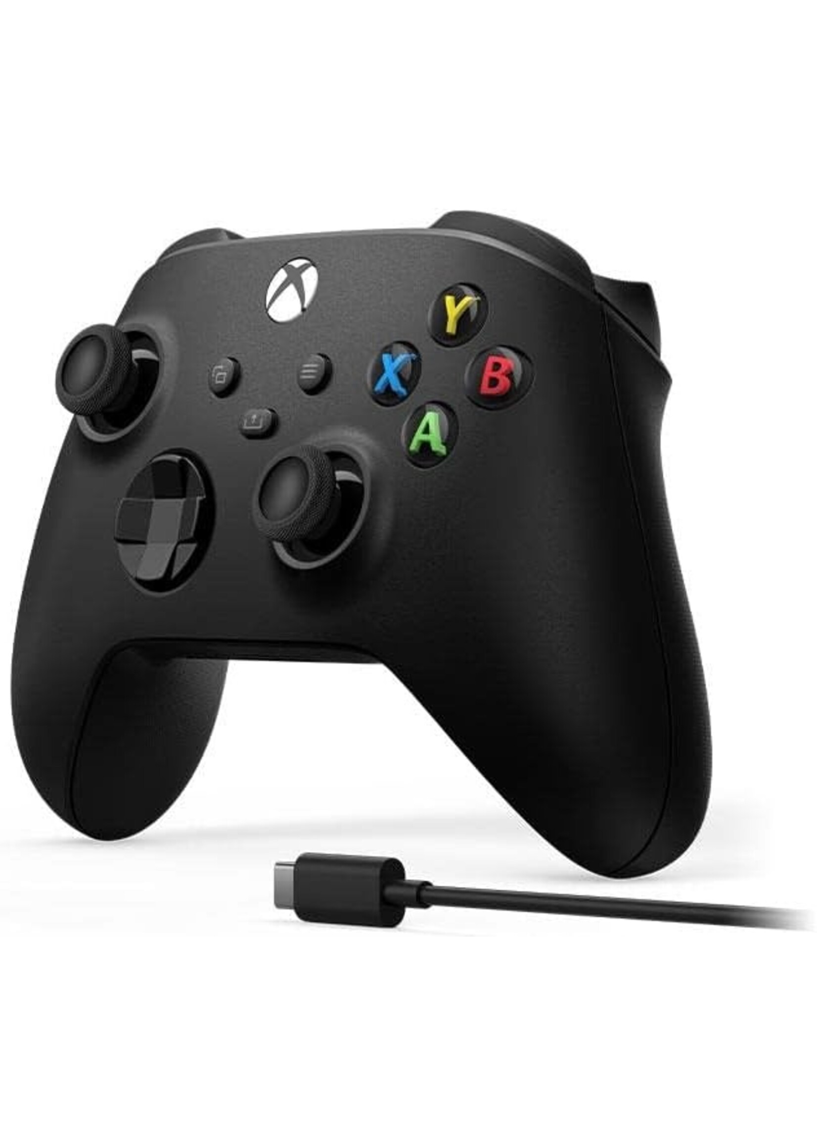 Microsoft XBOX Series X/S Wireless Controller BLACK w/Charge Cable for PC