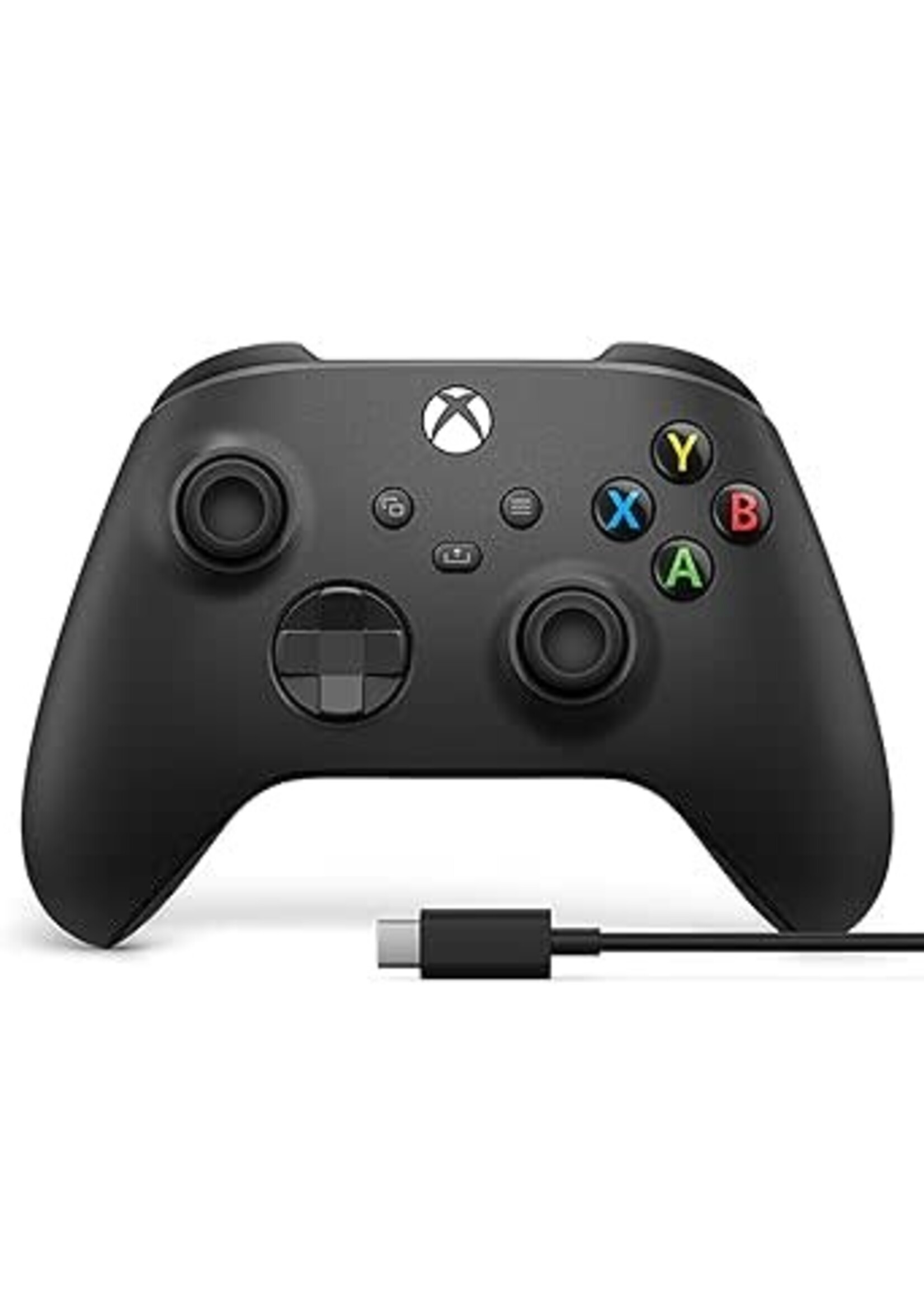 Microsoft XBOX Series X/S Wireless Controller BLACK w/Charge Cable for PC