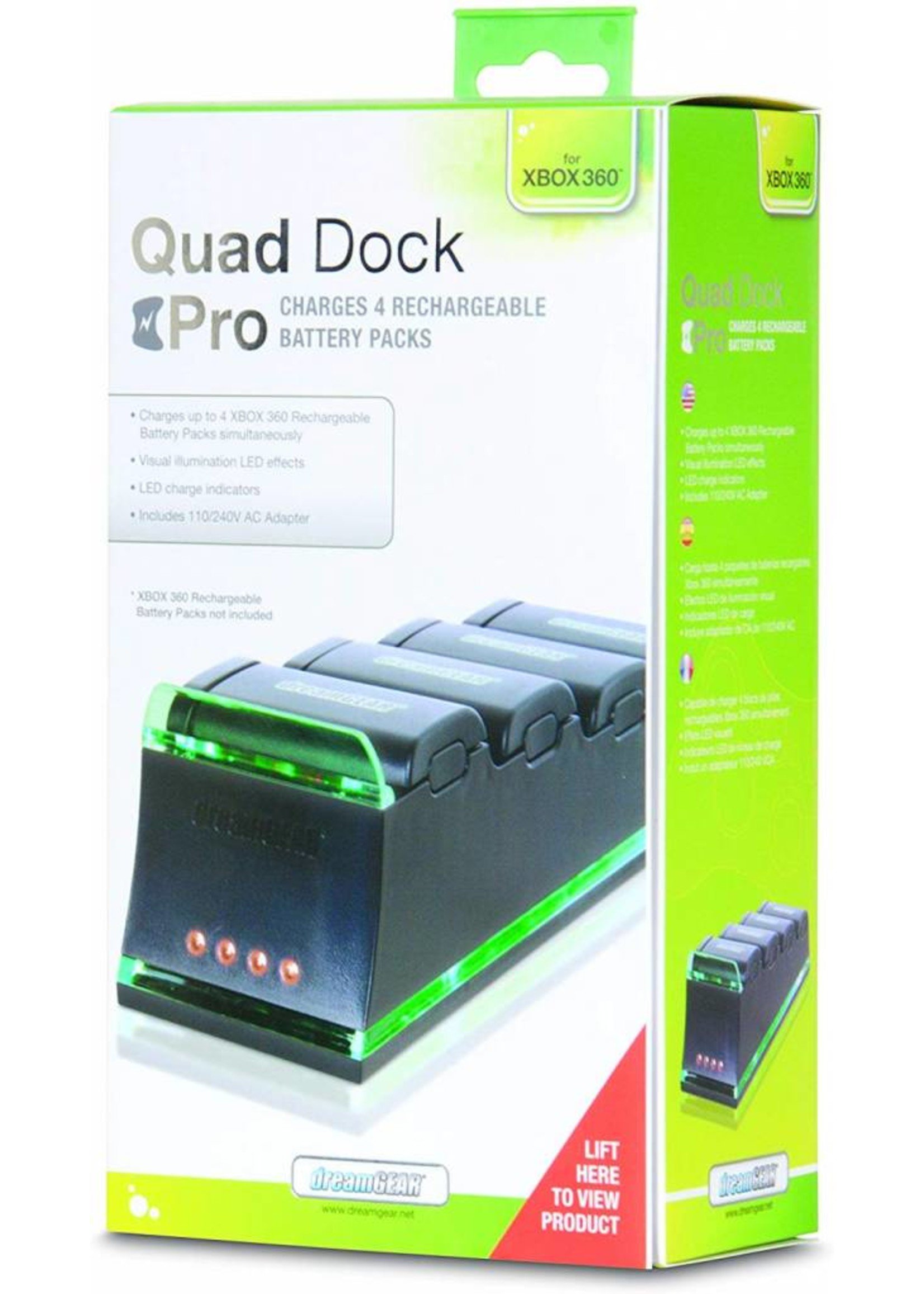 XB360 Controller Quad Dock Pro Charger
