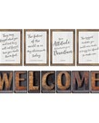 Industrial Chic Welcome Bulletin Board