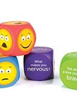 Learning Resources Emotion Cubes Set Of 4 (Questions And Emoji)