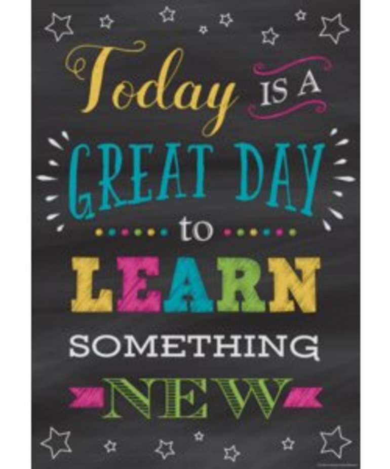 Today is a Great Day to Learn...poster