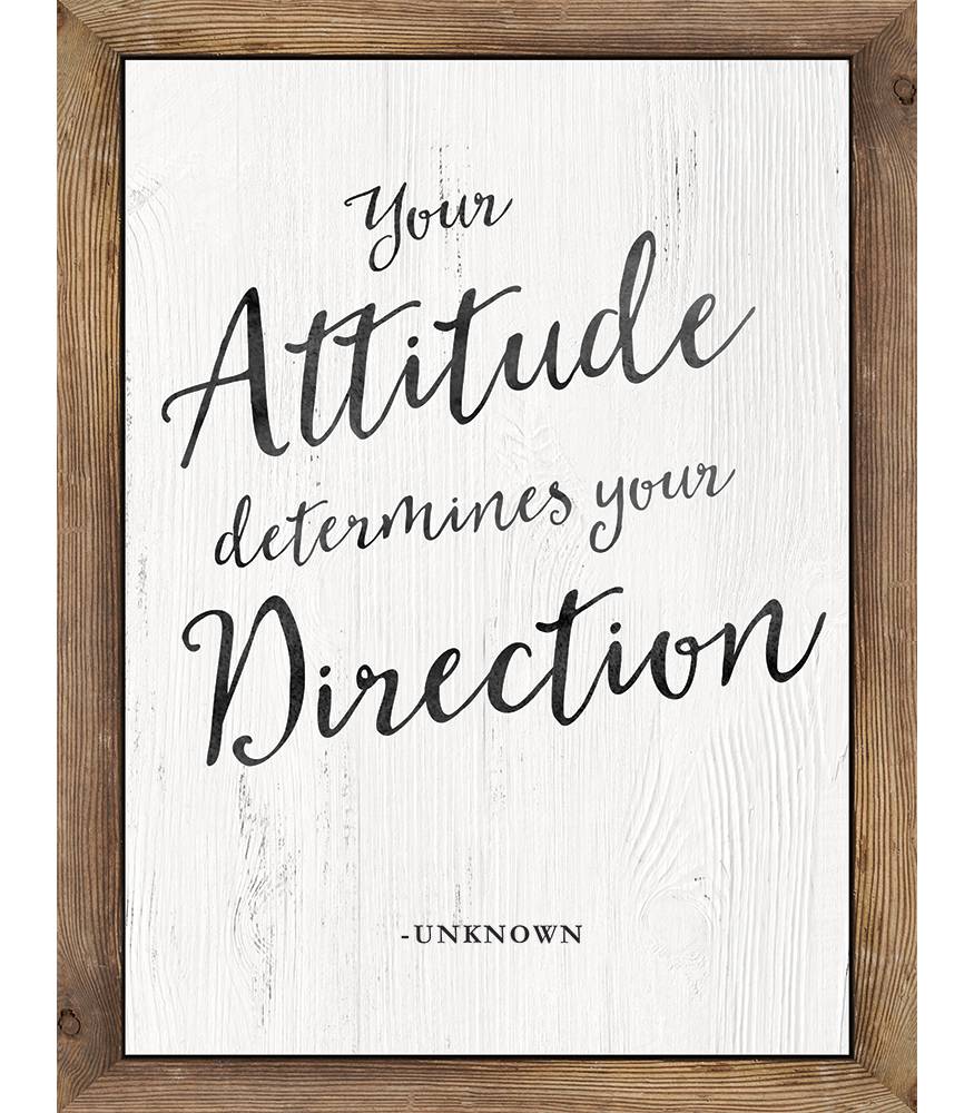 Your Attitude Determines Your Direction-Poster