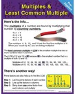Pre-Algebra: Multiples & Least Common Multiple Chartlet