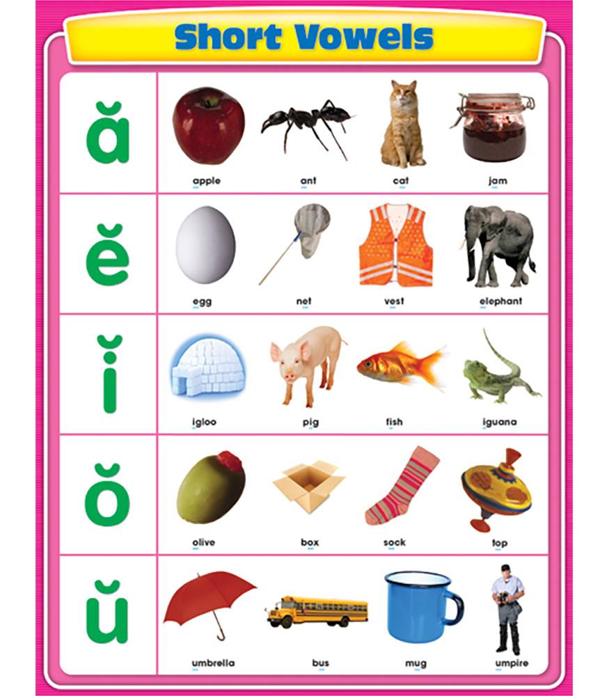 Short Vowels Chart