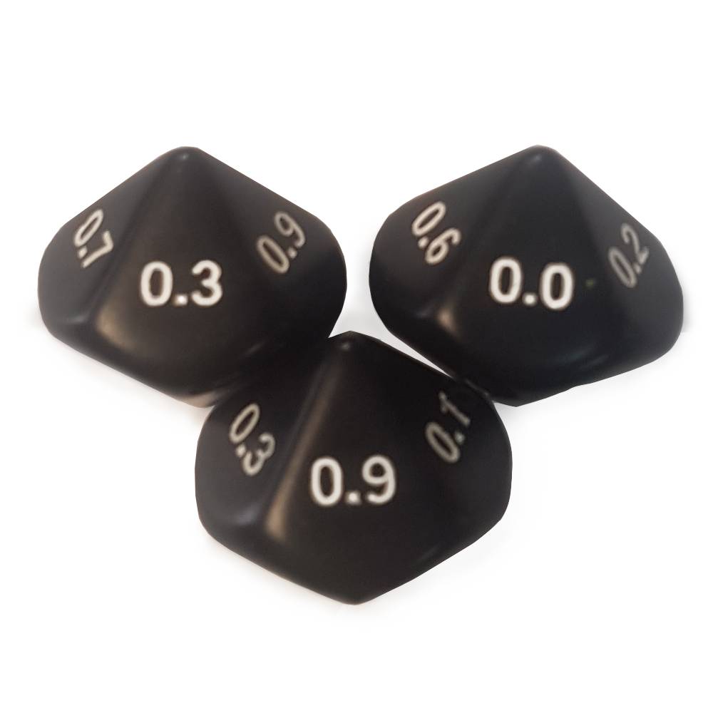 10-sided tenths dice(.0-.9)