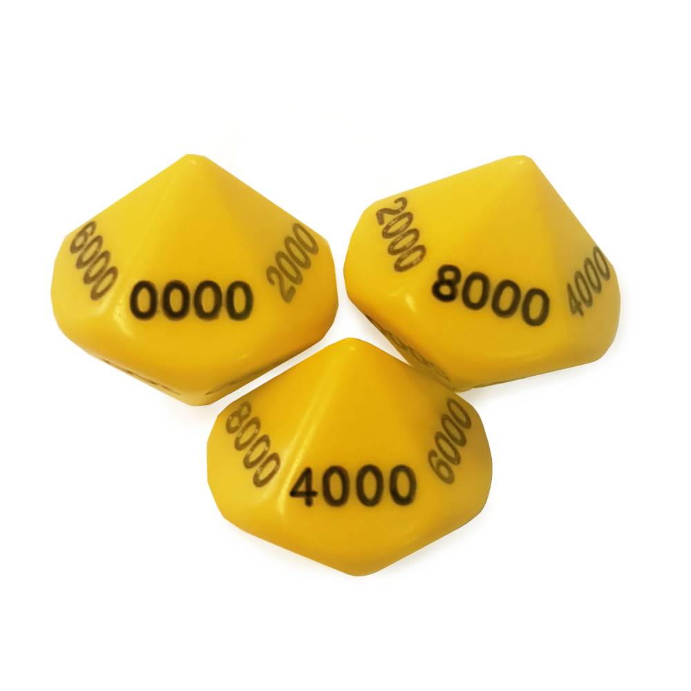 10 sided 1000's dice