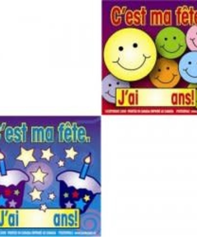 French Stickers - C’est ma fête!