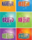 French Stickers - Motivational stickers