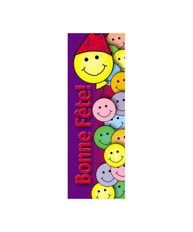 French Bookmarks - Birthday (Happy Face)