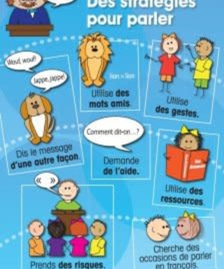 French Poster - Des Strategies pour parler