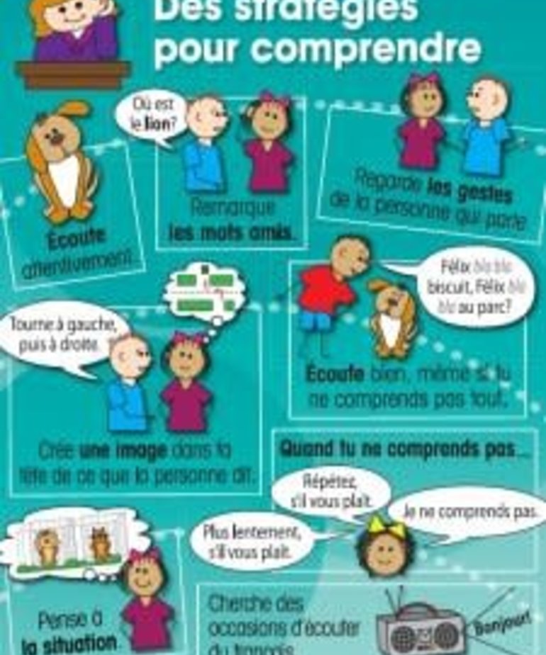 French Poster - Des Strategies pour comprendre