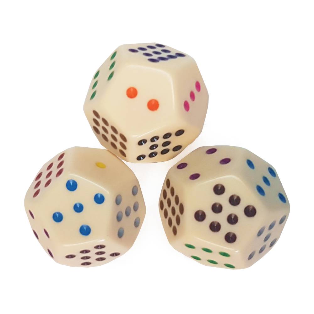 12-sided spotted dice