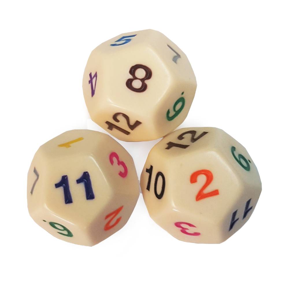 12 sided large demo dice