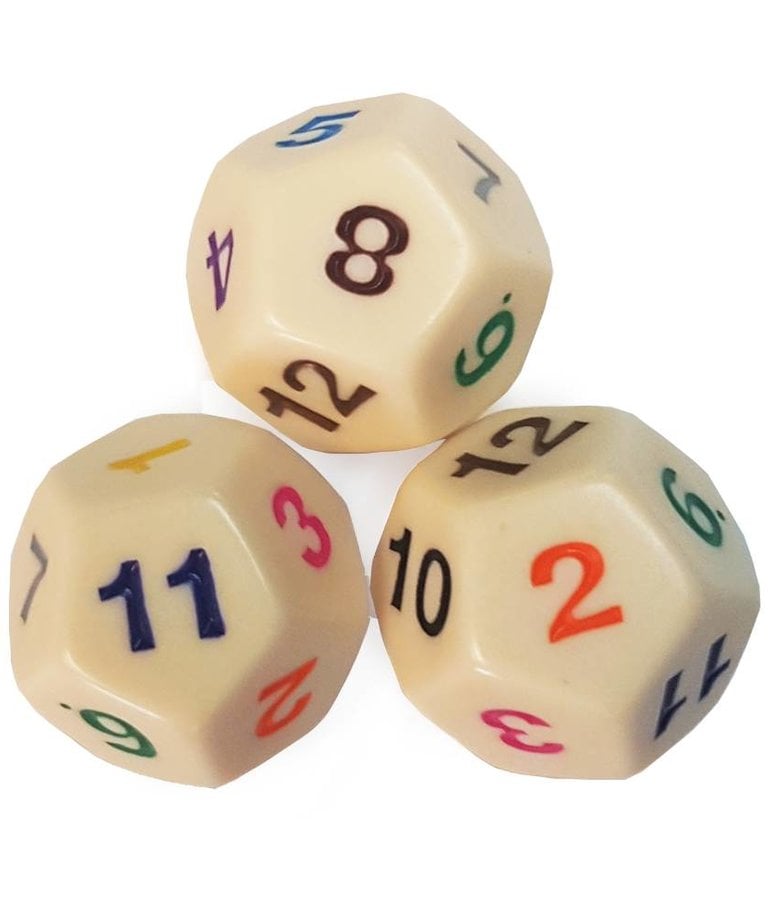 12 sided large demo dice