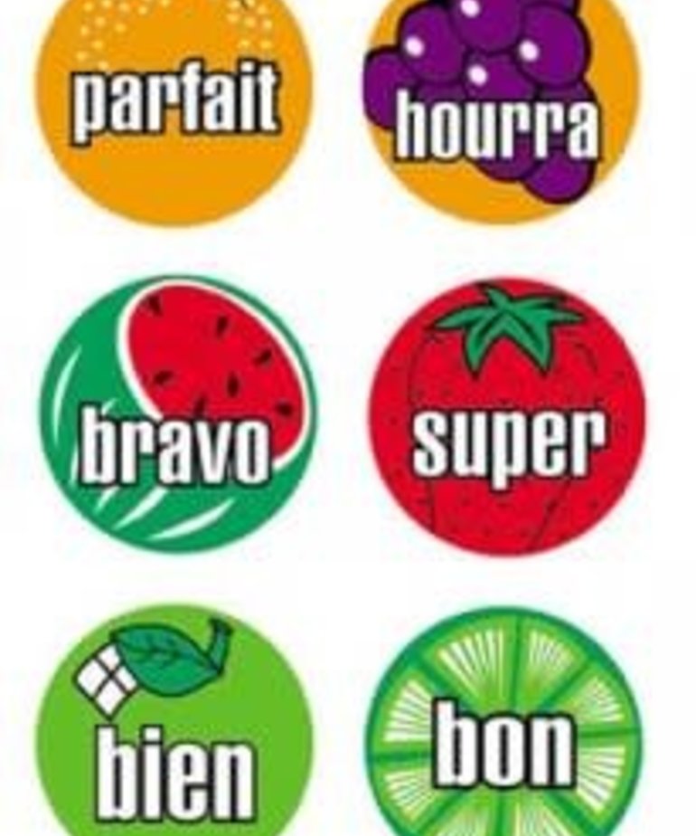 French Mini Fruit Stickers