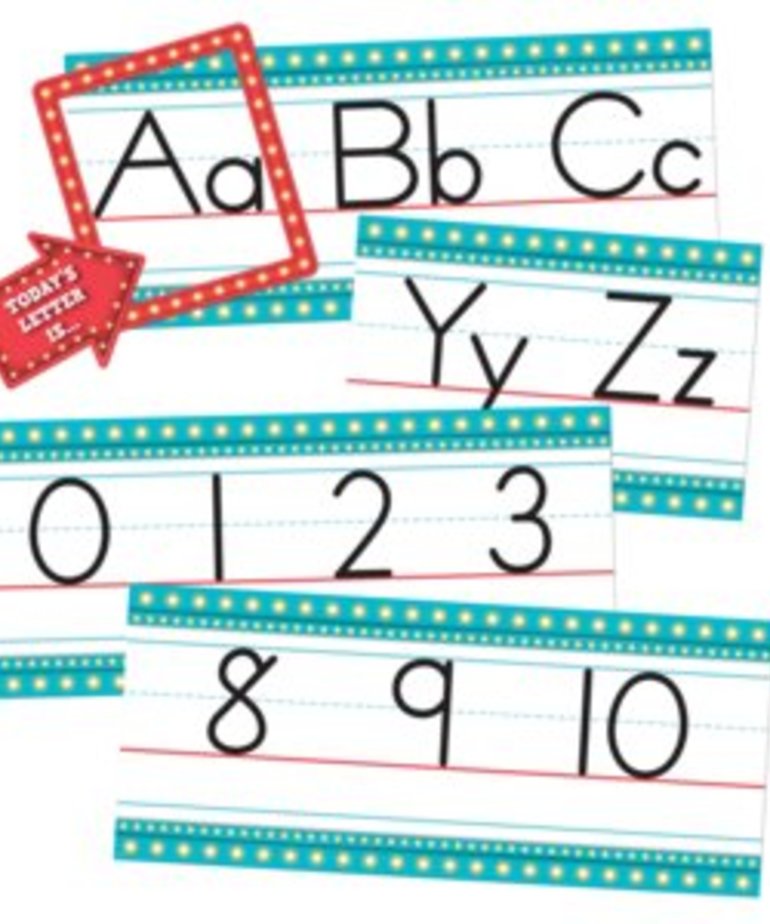 marquee alphabet bulletin board inspiring young minds to learn