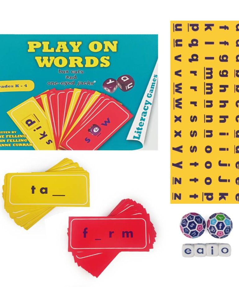 Play on Words (Book, cards, dice) Inspiring Young Minds to Learn