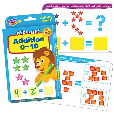 Addition 0-10 Wipe Off Cards