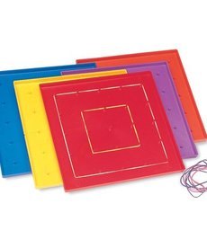 Learning Resources 7.25" Assorted Geoboards, Set Of 10