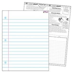 Notebook Paper 17 x 22 Wipe Off